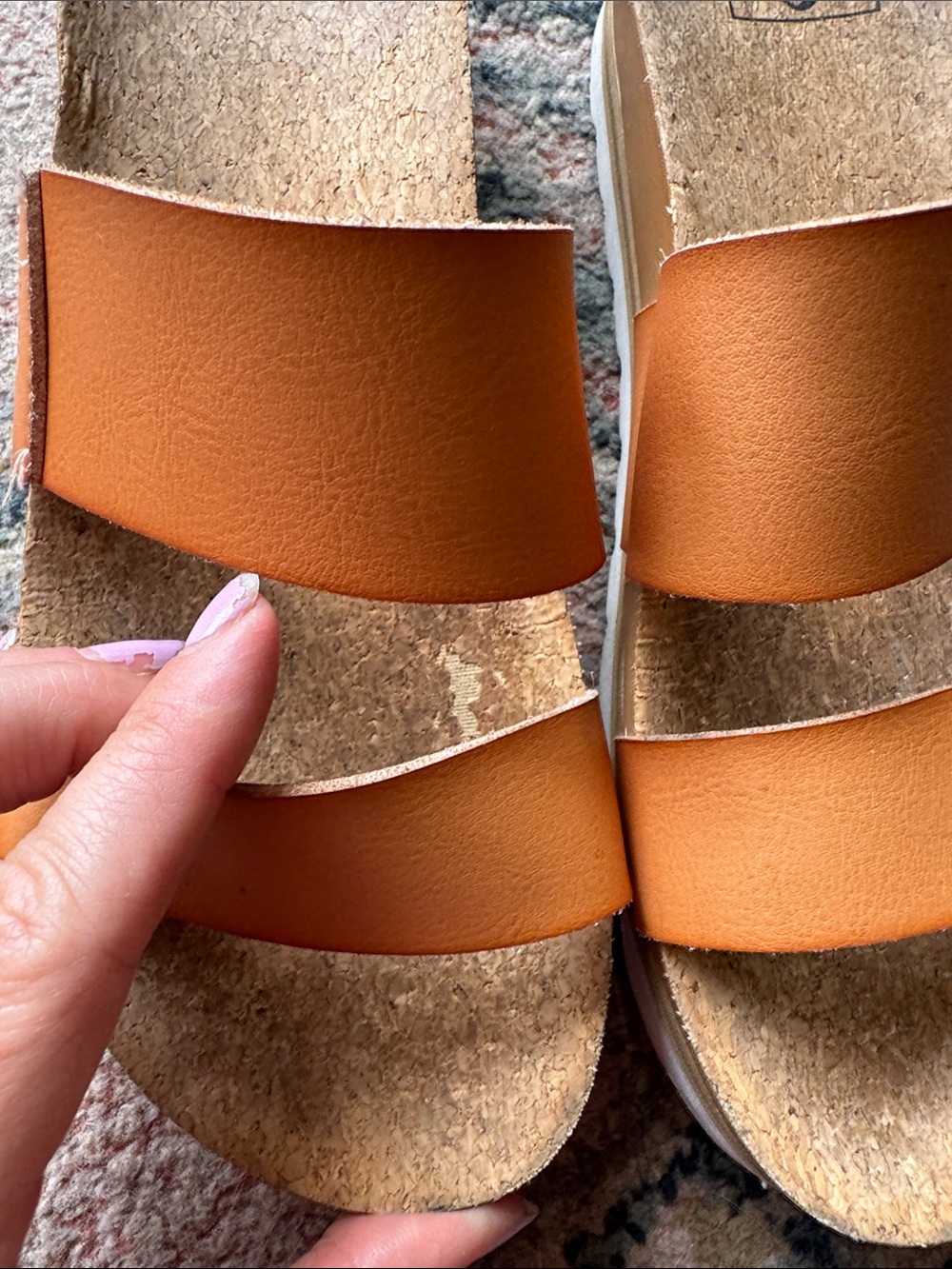 Reef Cushion Vista HI Natural Platform Sandal Brown -8 - Picture 5 of 5